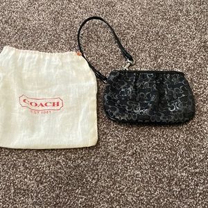 Coach Black Wristlet